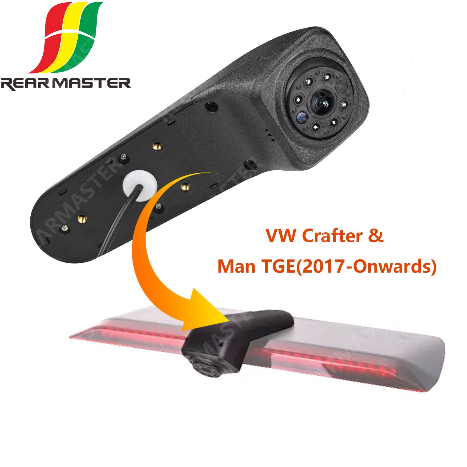 REARMASTER HD Brake Light Reversing Camera For VW Crafter & MAN TGE Van 2017-On