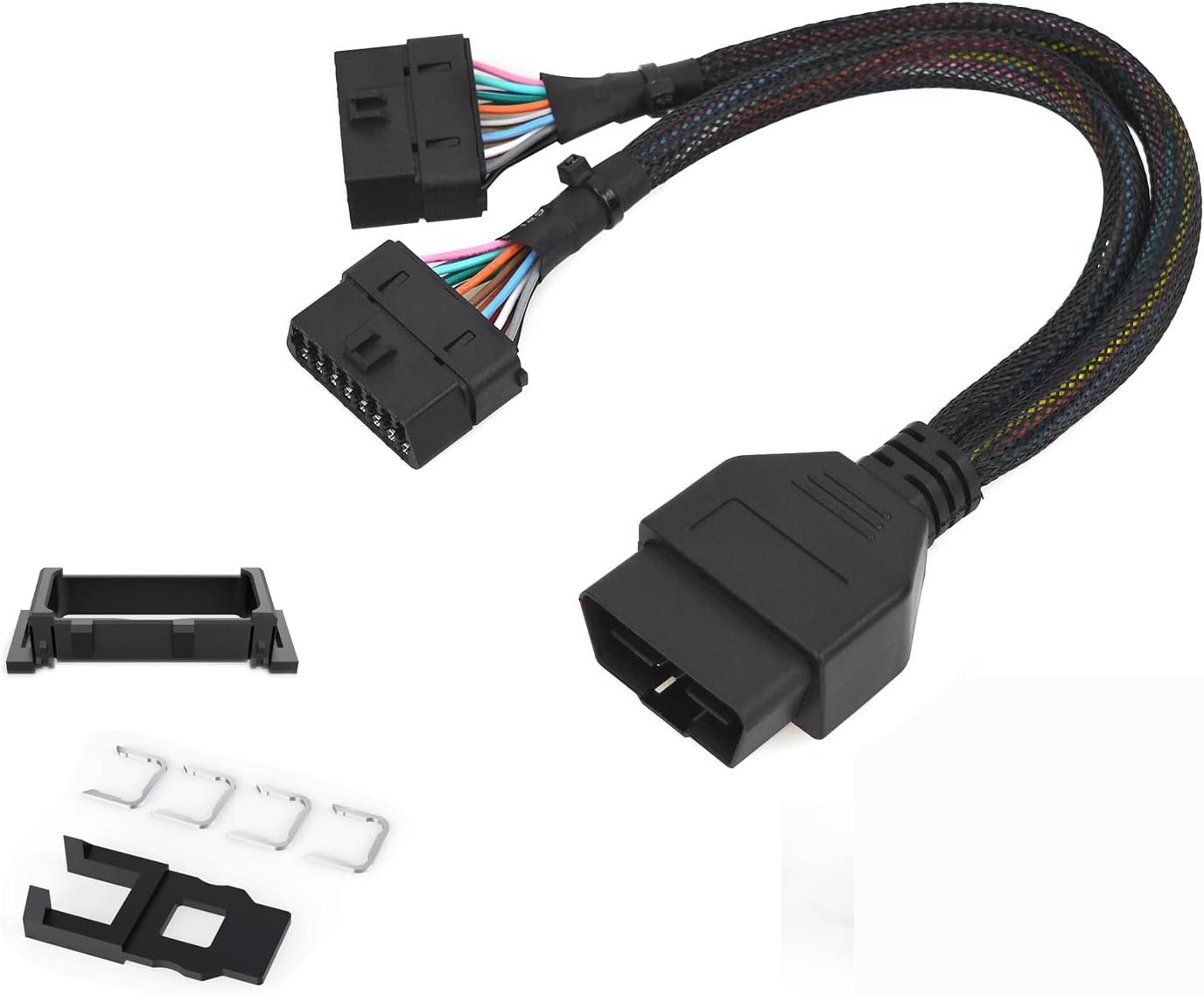 REARMASTER® Harness kit OBD Y Splitter Cable for Honda OBD2 Port,1 Male to 2 Female Extension for GPS Tracker and Automotive Diagnostic Devices