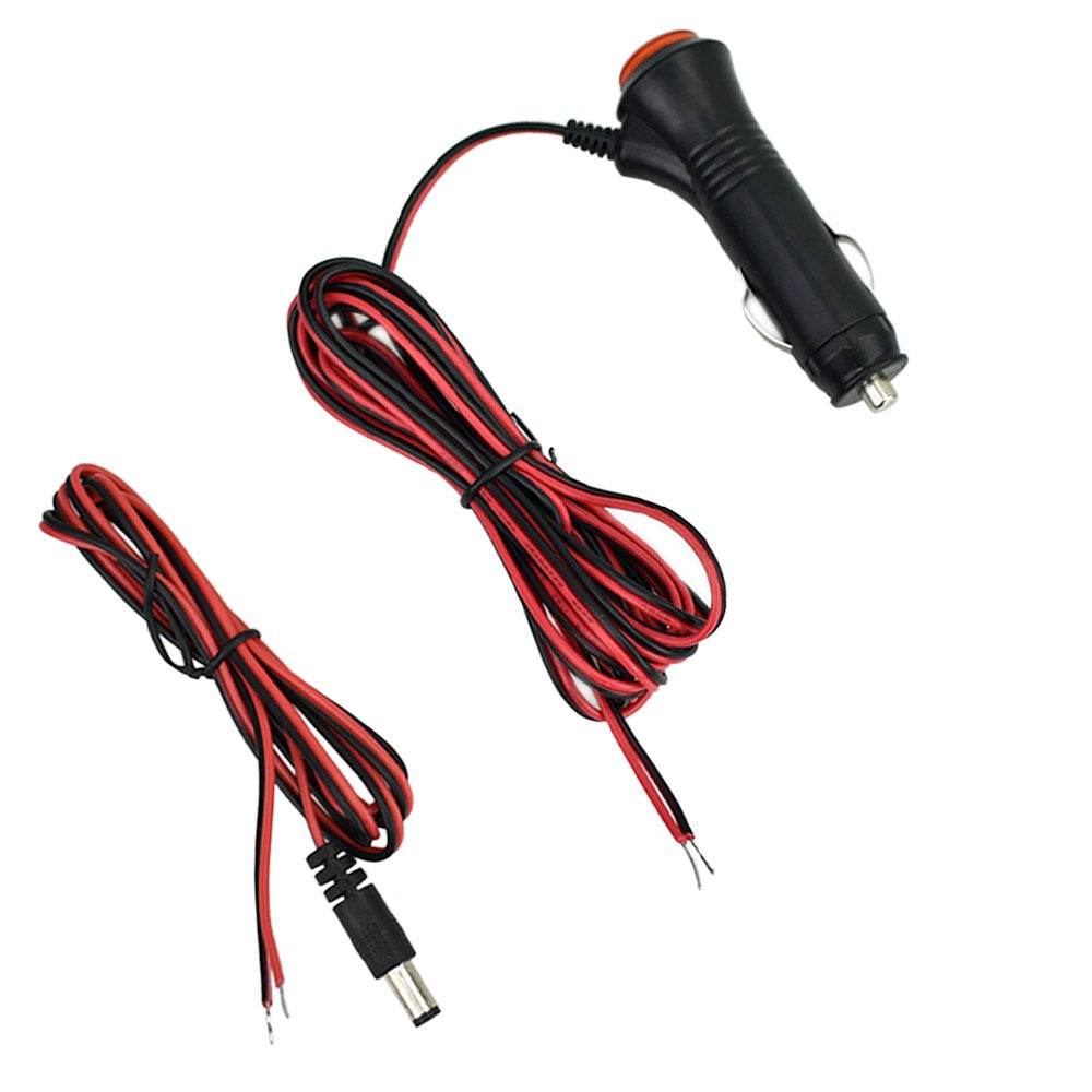 Rearmaster 12V/24V Cigarette Lighter Power Supply Adapter DC Extension Cable Kit