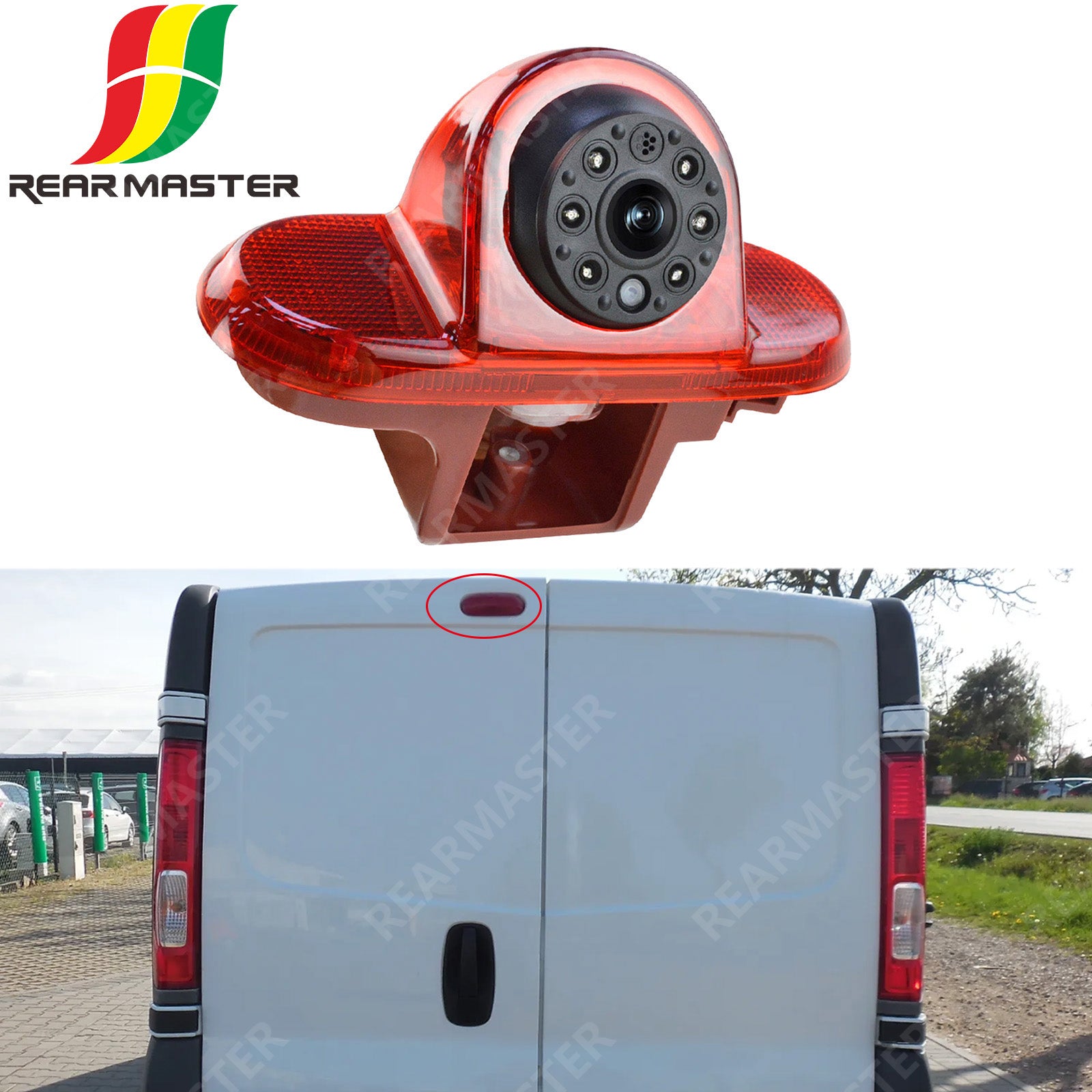 REARMASTER HD Brake Light Reversing Camera For Renault Trafic 2001-2014,Vauxhall/Opel Vivaro 2001-2014 Van
