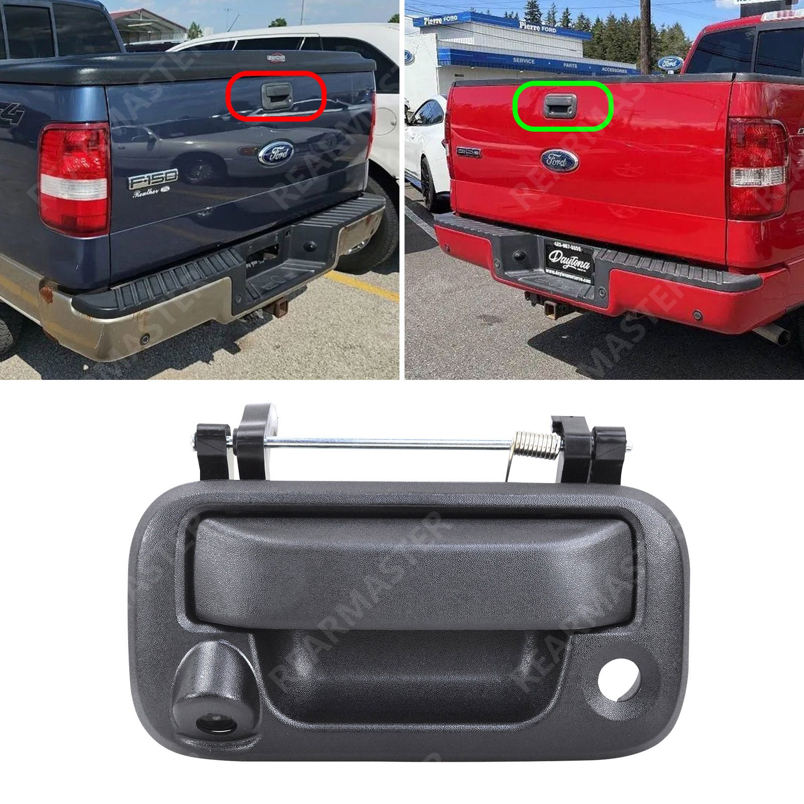REARMASTER Tailgate HandleBackup Camera For Ford F150 F250 F350 F450 F550 2004-2014 Truck