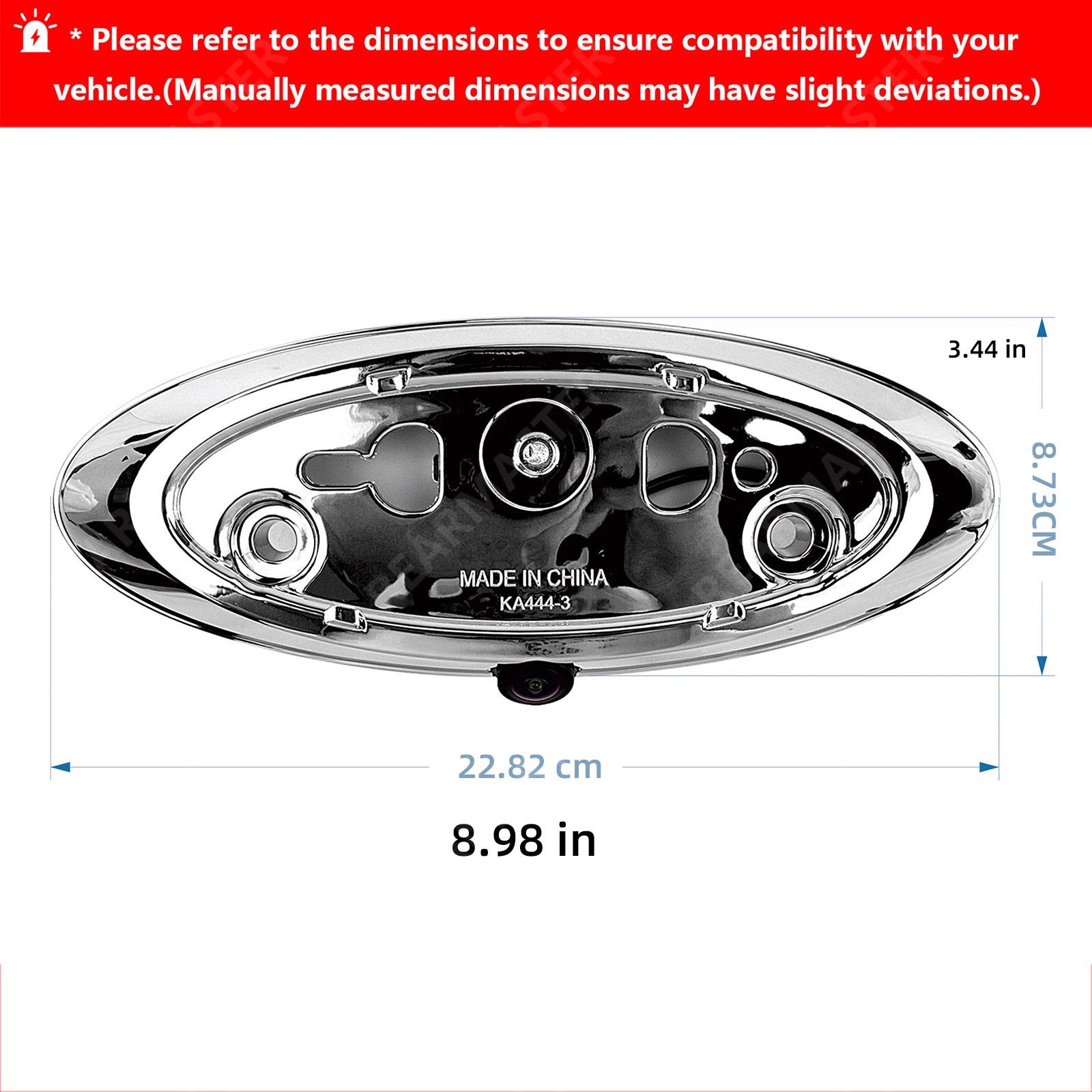 REARMASTER Ford Emblem Backup Camera for Ford F150/F250/F350/F450/F550 2004-2016