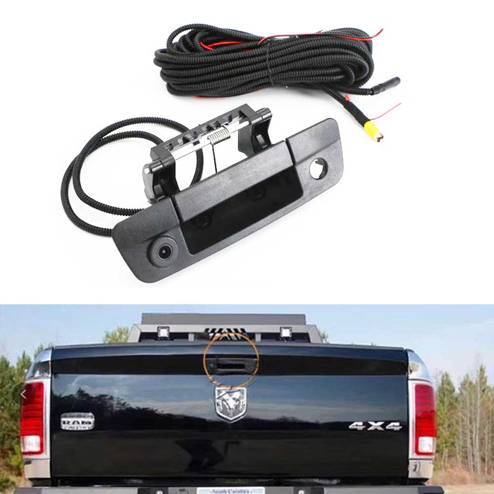 REARMASTER Tailgate Handle Rear View Camera Replacement For Dodge Ram 1500 2500 3500(2009-2017)