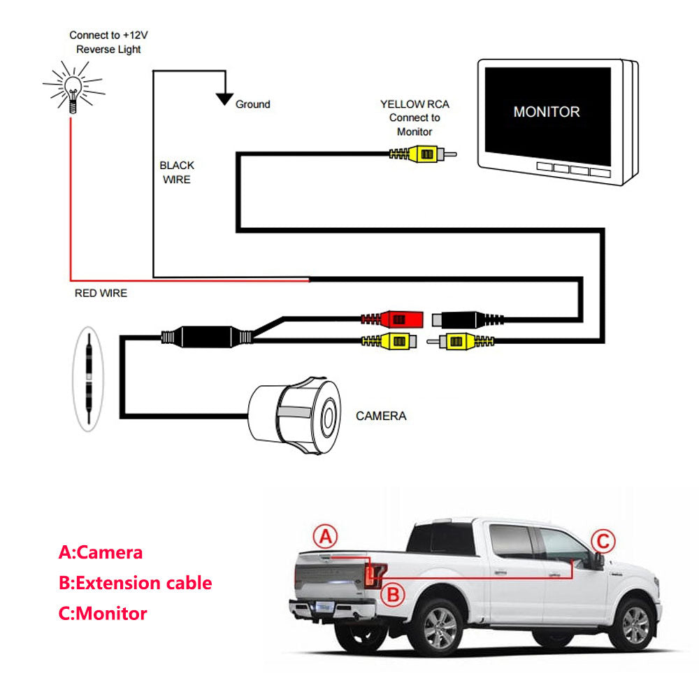 REARMASTER Tailgate Handle Rear View Camera Replacement For Ford Ranger 2012-2020 Mazda BT50 2012-2020