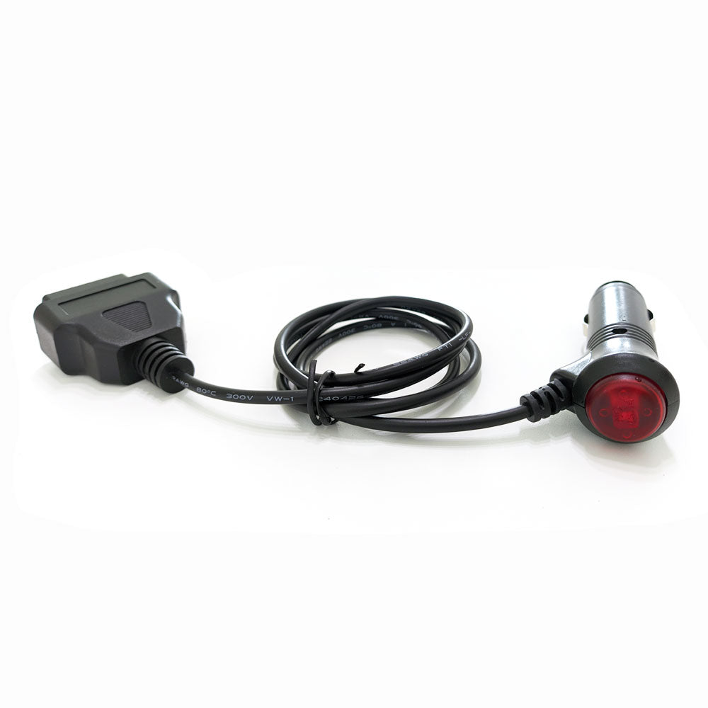 Rearmaster Vehicle Cigar Lighter to OBD Female Adaptor Cable for GPS Tracker and Automotive Diagnostic Devices