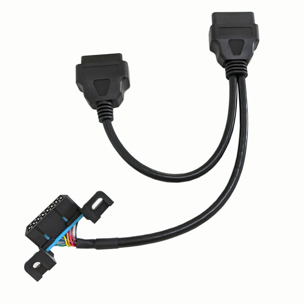 Rearmaster  OBD Y Splitter Cable, 1 Male to 2 Female Extension for GPS Tracker and Automotive Diagnostic Devices
