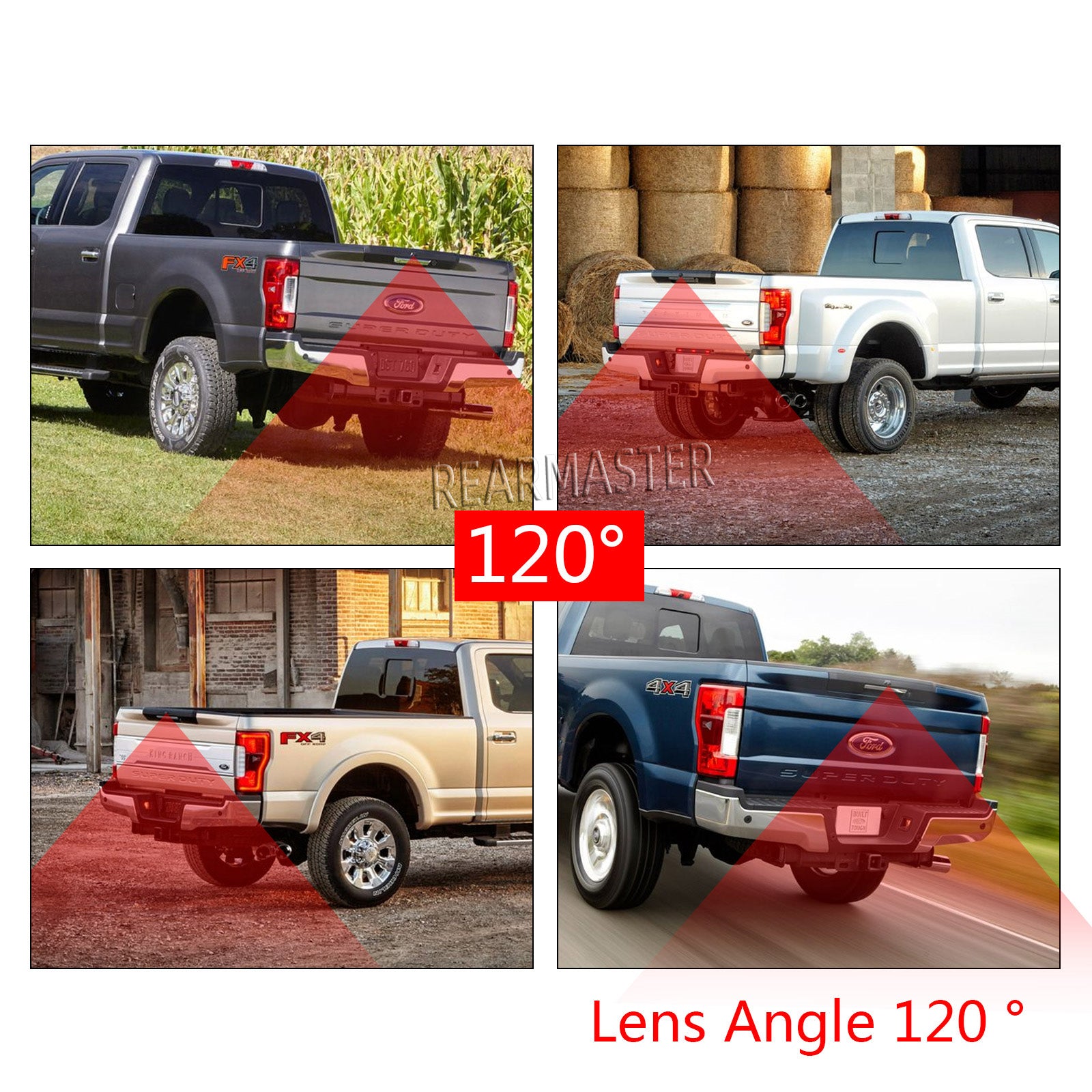REARMASTER Tailgate Handle Backup Camera Replacement For Ford Super Duty 2017-2020
