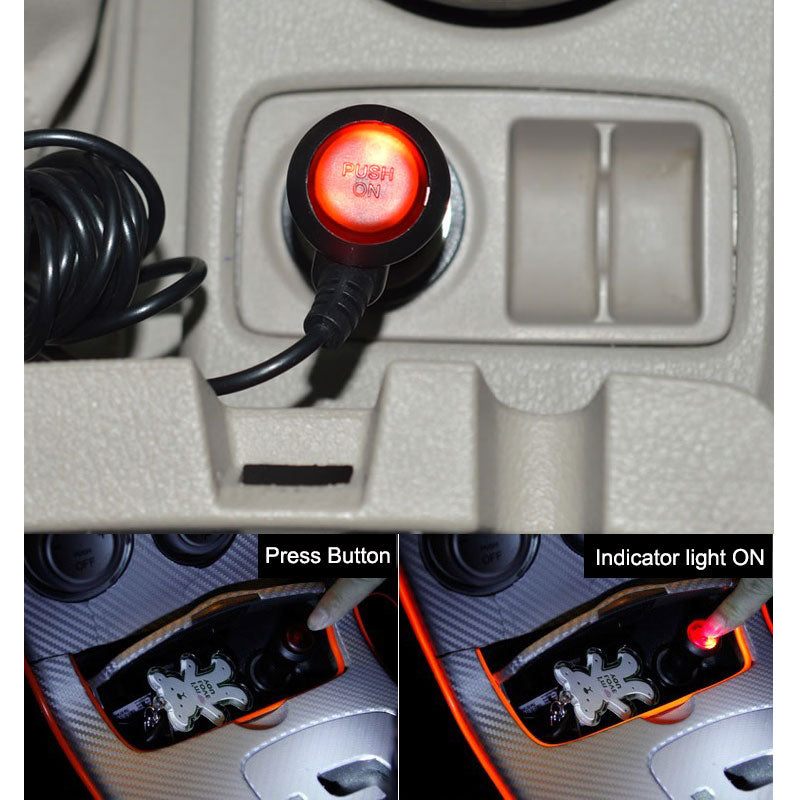 Rearmaster 12V/24V Cigarette Lighter Power Supply Adapter DC Extension Cable Kit