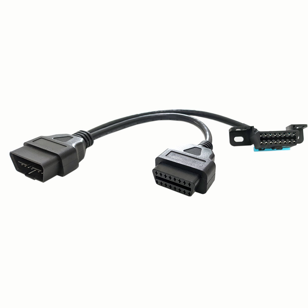 Rearmaster  OBD Y Splitter Cable, 1 Male to 2 Female Extension for GPS Tracker and Automotive Diagnostic Devices