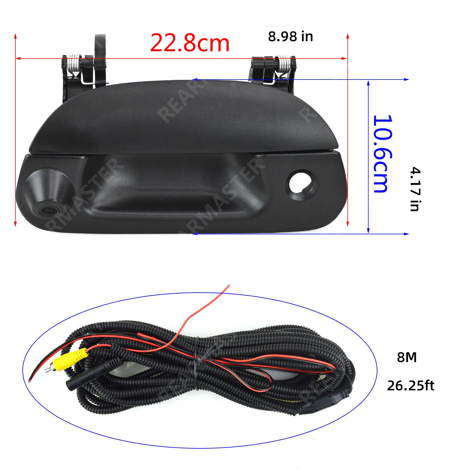 REARMASTER Tailgate Handle Backup Camera For Ford F150 (1997-2004) Super Duty(1999-2007) Explorer Sport Trac (2001-2005)