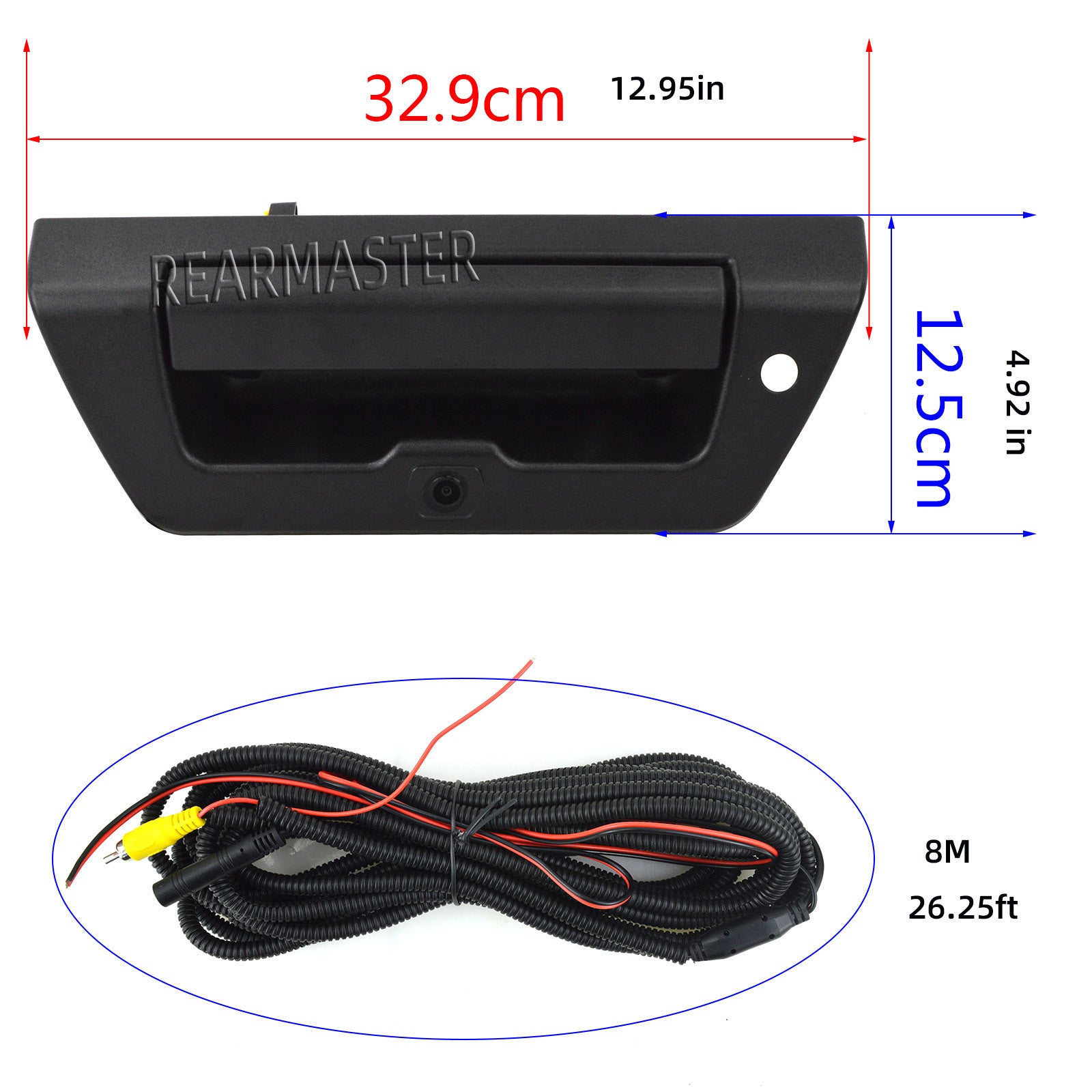 REARMASTER Tailgate Handle Backup Camera Replacement For Ford F150 2015-2018 Pickup