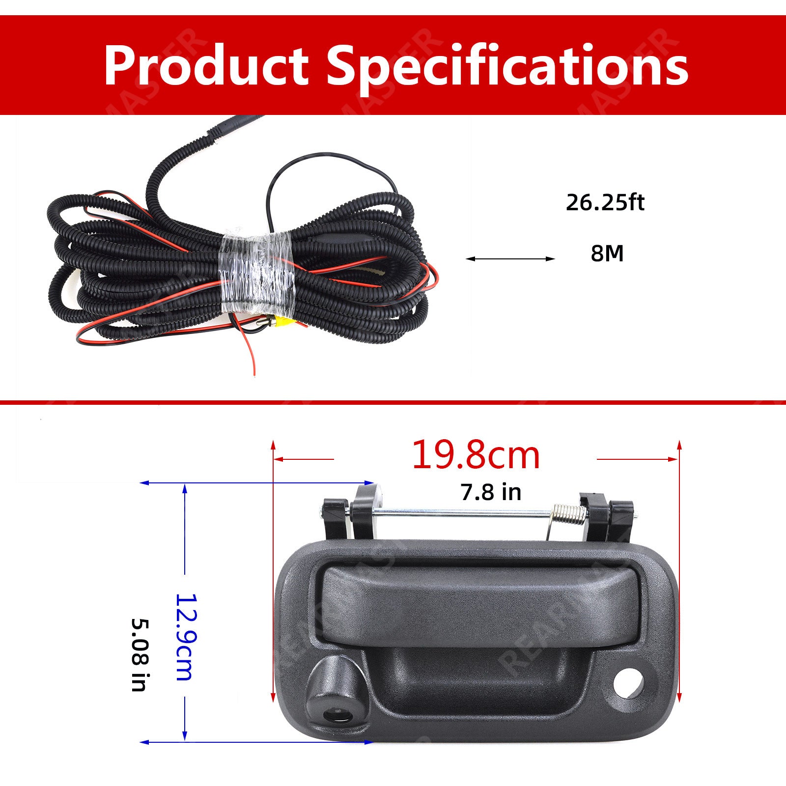 REARMASTER Tailgate HandleBackup Camera For Ford F150 F250 F350 F450 F550 2004-2014 Truck