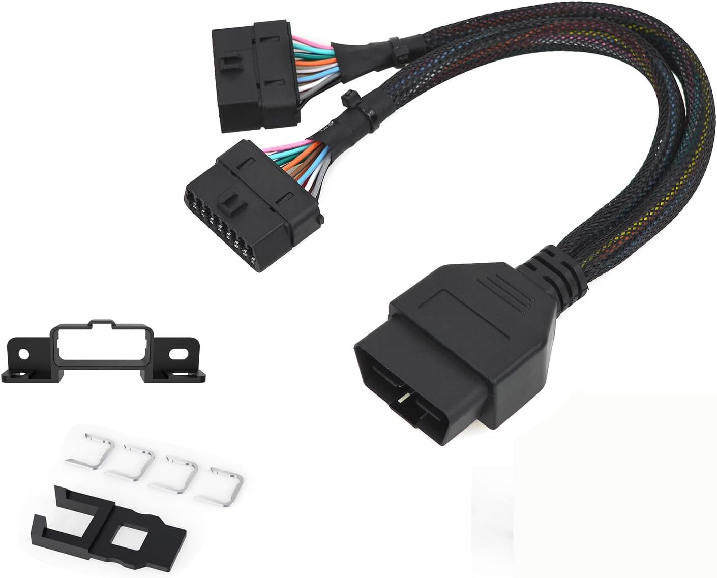 REARMASTER® Harness kit OBD Y Splitter Cable for Man&DAF OBD2 Port,1 Male to 2 Female Extension for GPS Tracker and Automotive Diagnostic Devices