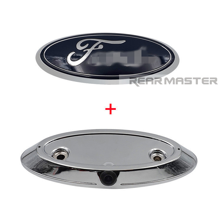 REARMASTER Tailgate Handle Rear View Camera Replacement For Ford F150 2008-2014, Super duty 2011-2016 (emblemd)