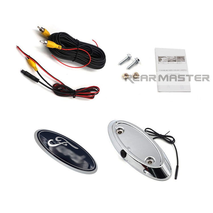 REARMASTER Tailgate Handle Rear View Camera Replacement For Ford F150 2008-2014, Super duty 2011-2016 (emblemd)