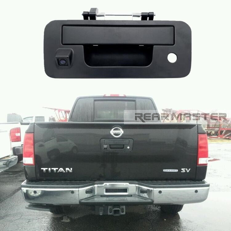 REARMASTER Tailgate Handle Rear View Camera Replacement For Nissan Titan 2013-2015