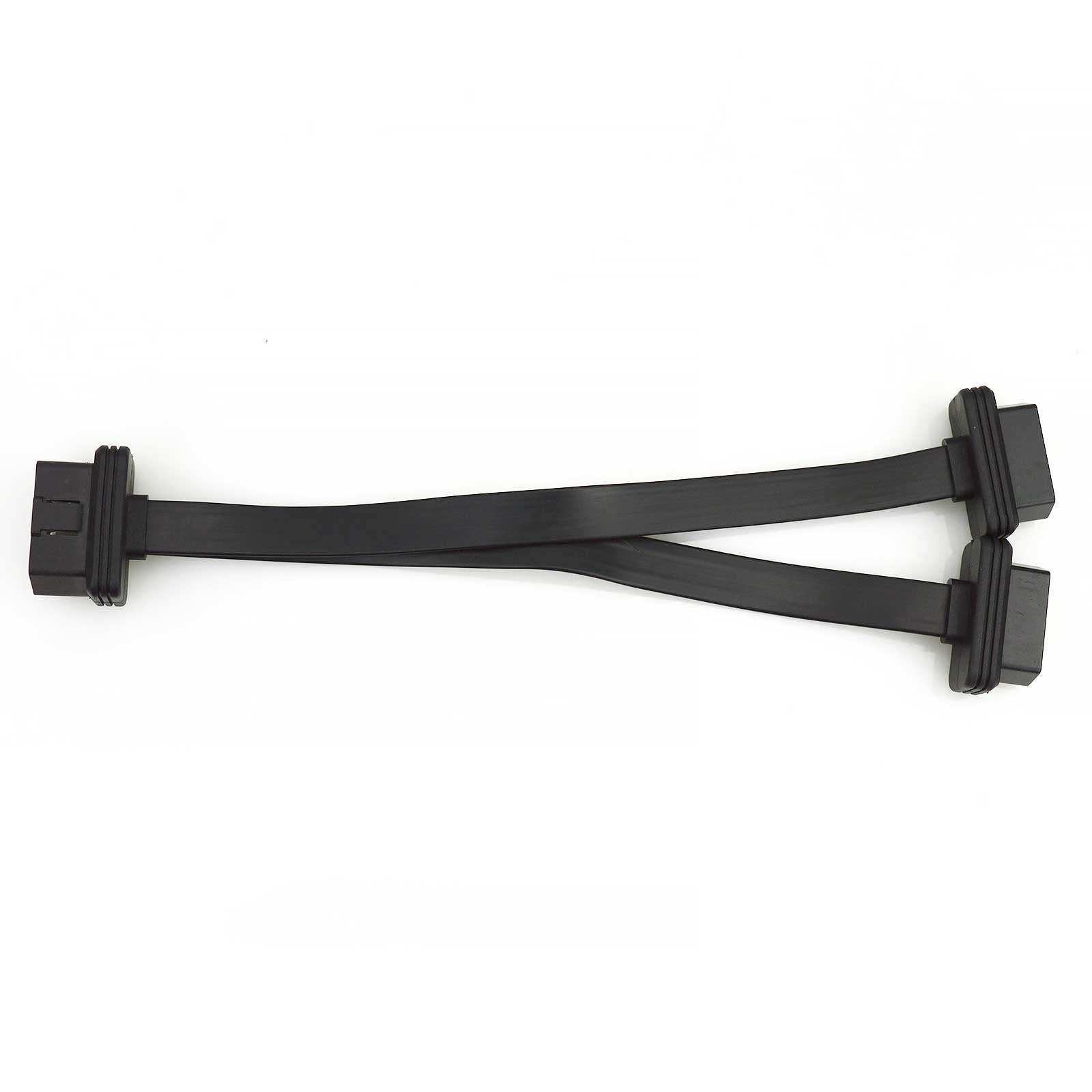 Rearmaster J1962 OBD2 Y Cable Adaptor 1 Male to 2 Female Flat Type