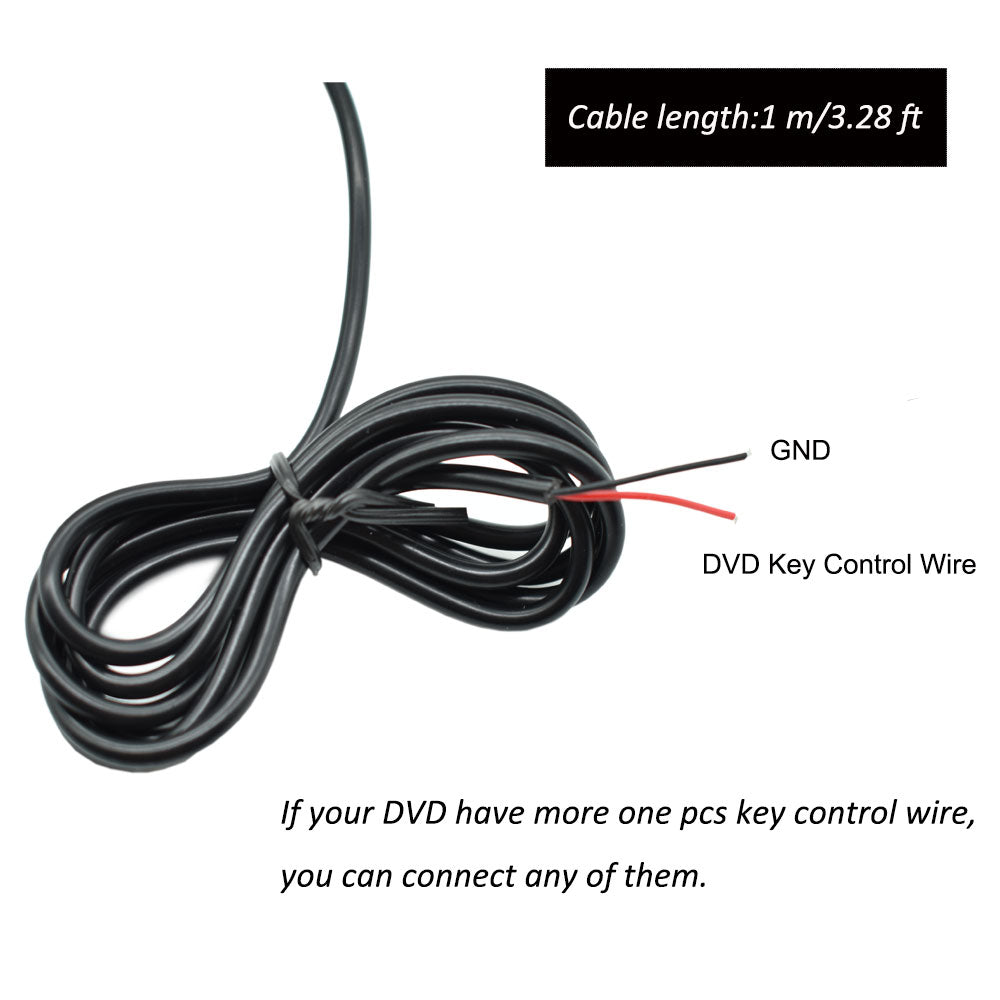 Rearmaster Steering Wheel Mounted Control, Universal for Universal Car Stereo DVD Player GPS Navigation System with Key Learning Function