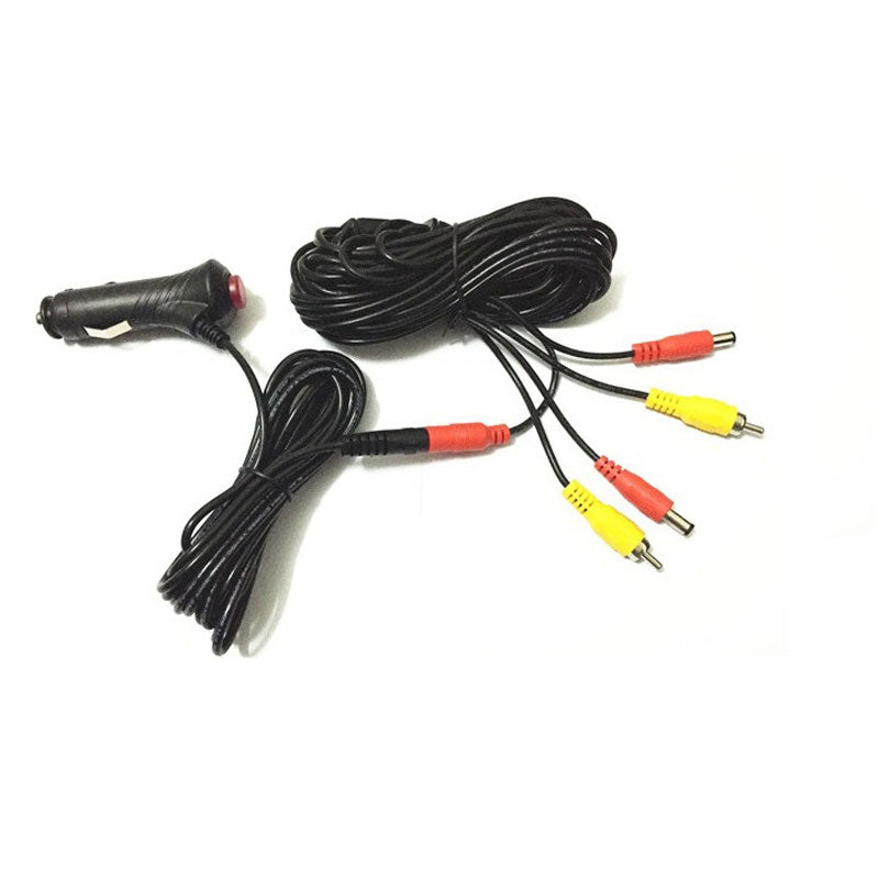 Rearmaster  12V/24V Cigarette Lighter Power Supply Kit for Car Rear View Camera and Monitor with RCA Connection