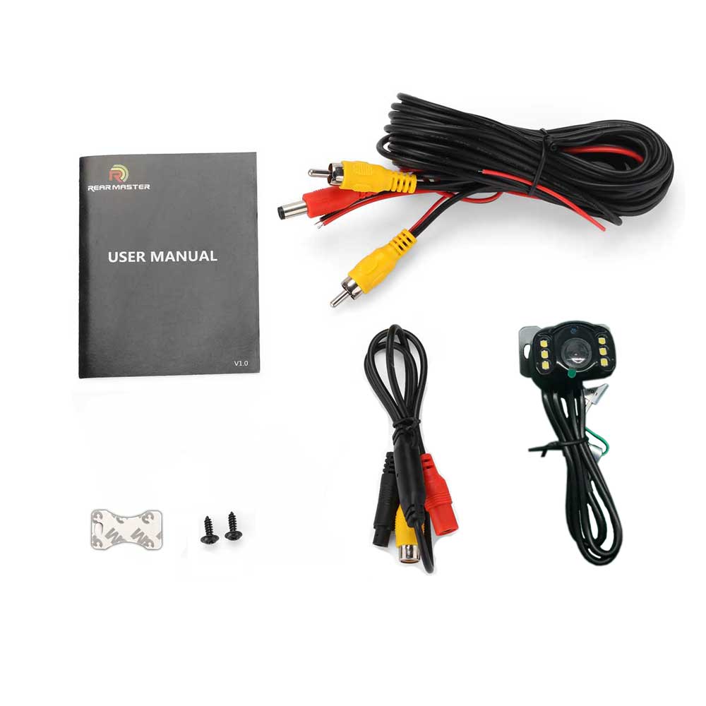 Rearmaster New Upgrade Vehicle Backup Camera, 6 Led Night Vision High Definition Clear Picture